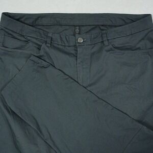 Lululemon Commission Pant Classic Mens 38 Obsidian Dark Grey Cotton Blend Chino